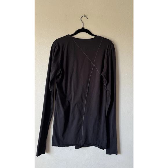 Thom Krom Men’s Size Medium Black long Sleeve Shirt Stitching Style# M TS 246 - Picture 2 of 12